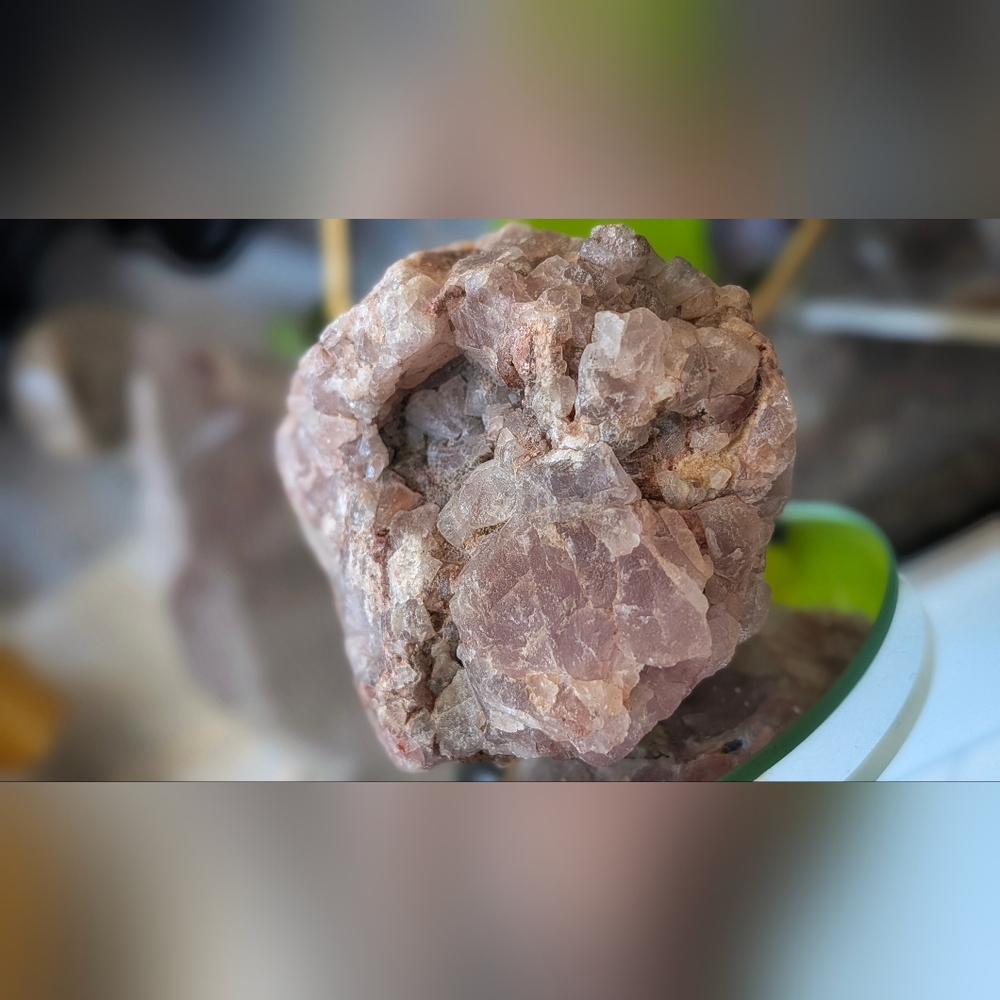 Pink Fluorite Crystal Cluster